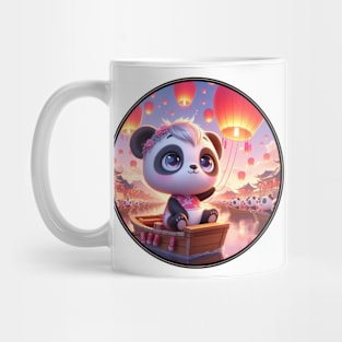 Cute Panda with Lantern Mug